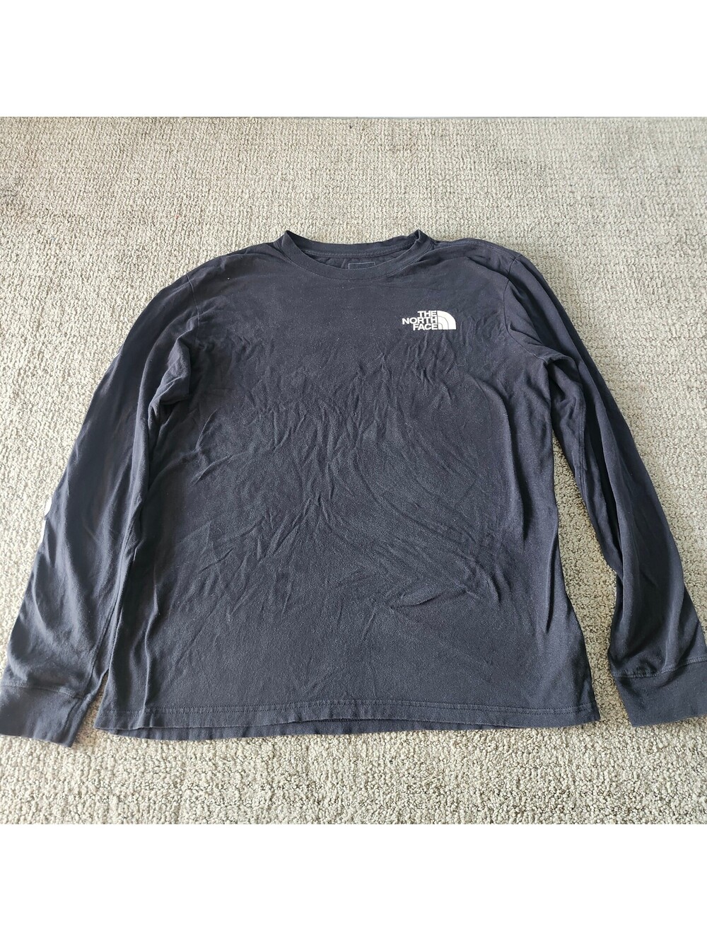 The North Face Men's Long Sleeve Black T-Shirt Size Large